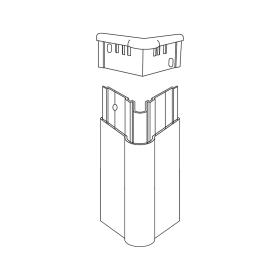 Bouchon 90° en PVC antibactérien