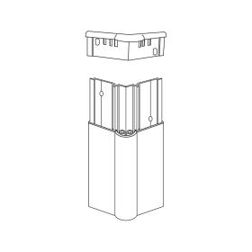Bouchon 135° en PVC antibactérien