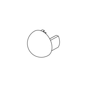 Bouchon rond PVC antibactérien avec joints bactéricides