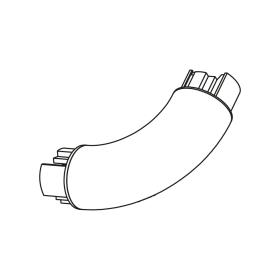 Coude raccord de pente en PVC antibactérien pour palier d'escalier