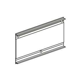 Variante fixation sur clip : Rail aluminium 