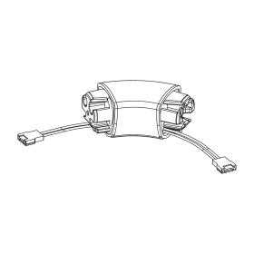 Kit angle sur mesure interne/externe de 90° à 135° en PVC antibactérien avec connecteur filaire