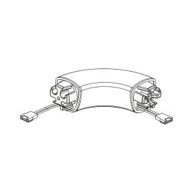 Kit angle interne/externe à 90° en PVC antibactérien avec connecteurs filaires