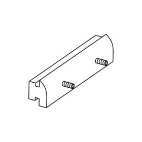 Clavette  en aluminium anodisé satiné argent