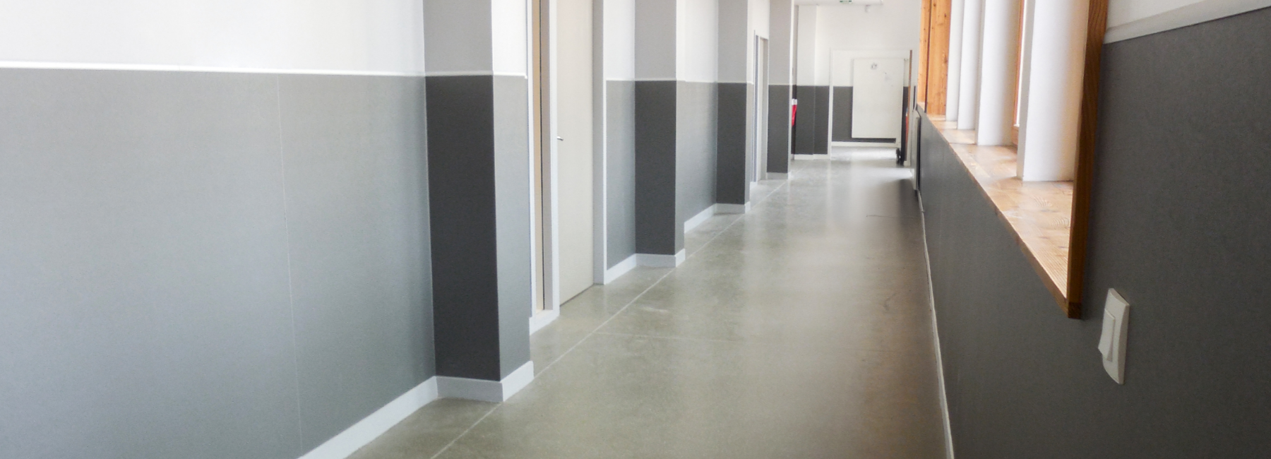 School corridor