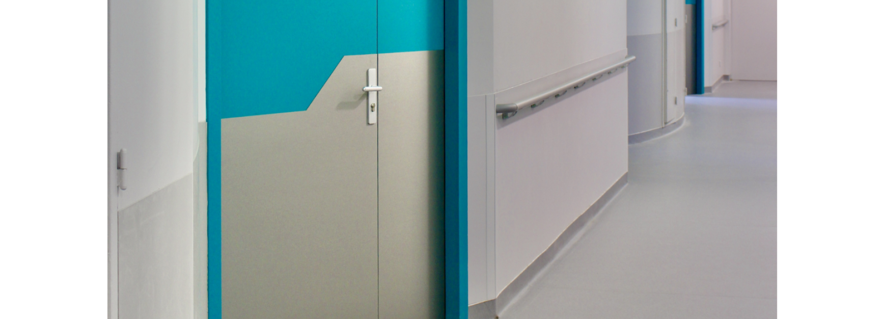 Brushed aluminium Door Decotrend