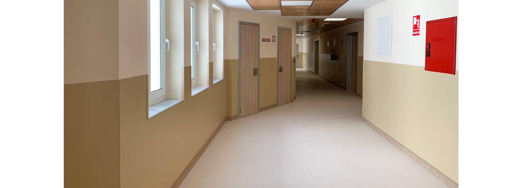 Greige corridor